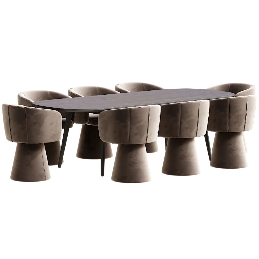 Tori Chair Fjord Dining Table - Image 1