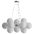 MyFar Aerton Nickel White Glass Molecule Chandelier 12 Light - Thumbnail 2