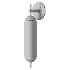 Zev Modern Brass Vertical Glass Wall Sconce - Thumbnail 3