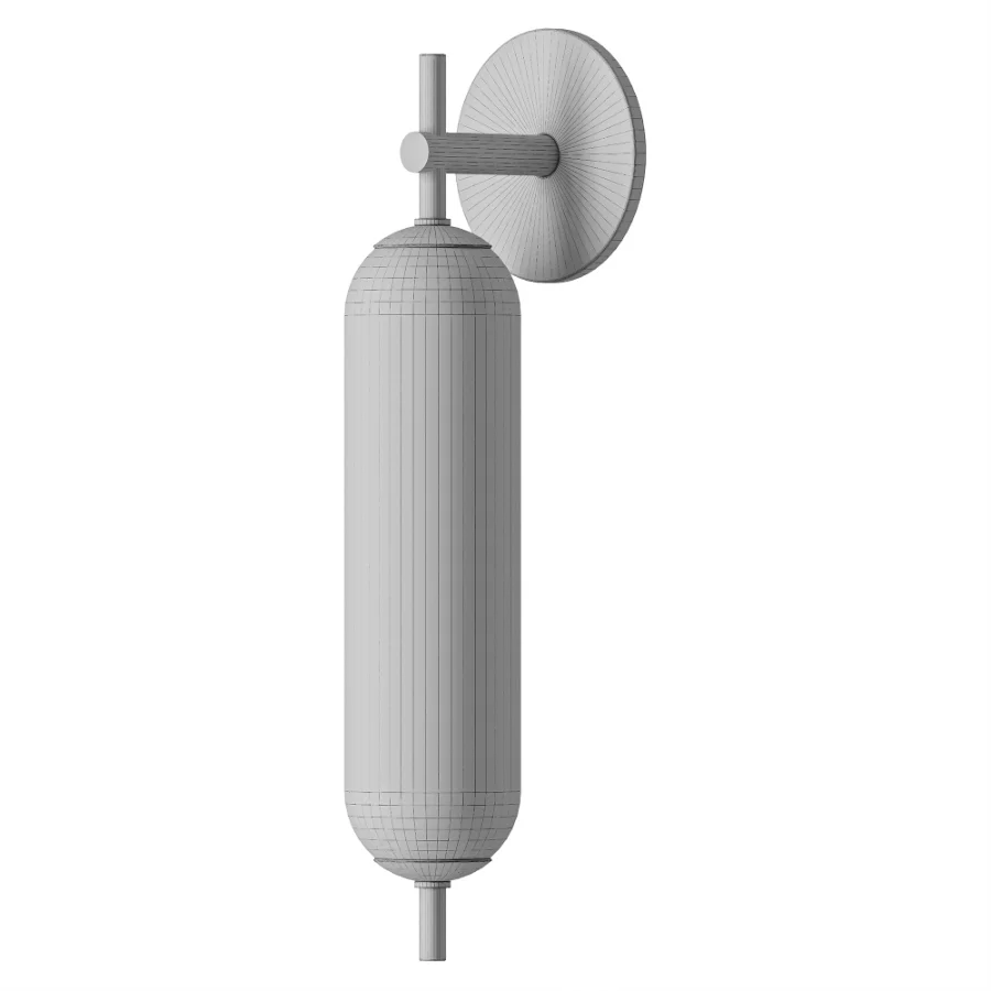 Zev Modern Brass Vertical Glass Wall Sconce - Image 3
