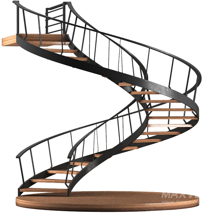 Wooden Spiral Staircase - Image 3
