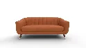 Steffan Wide Velvet Flared Arm Sofa - Thumbnail 2