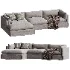 Reggio Slipcover Chaise Sectional - Thumbnail 4