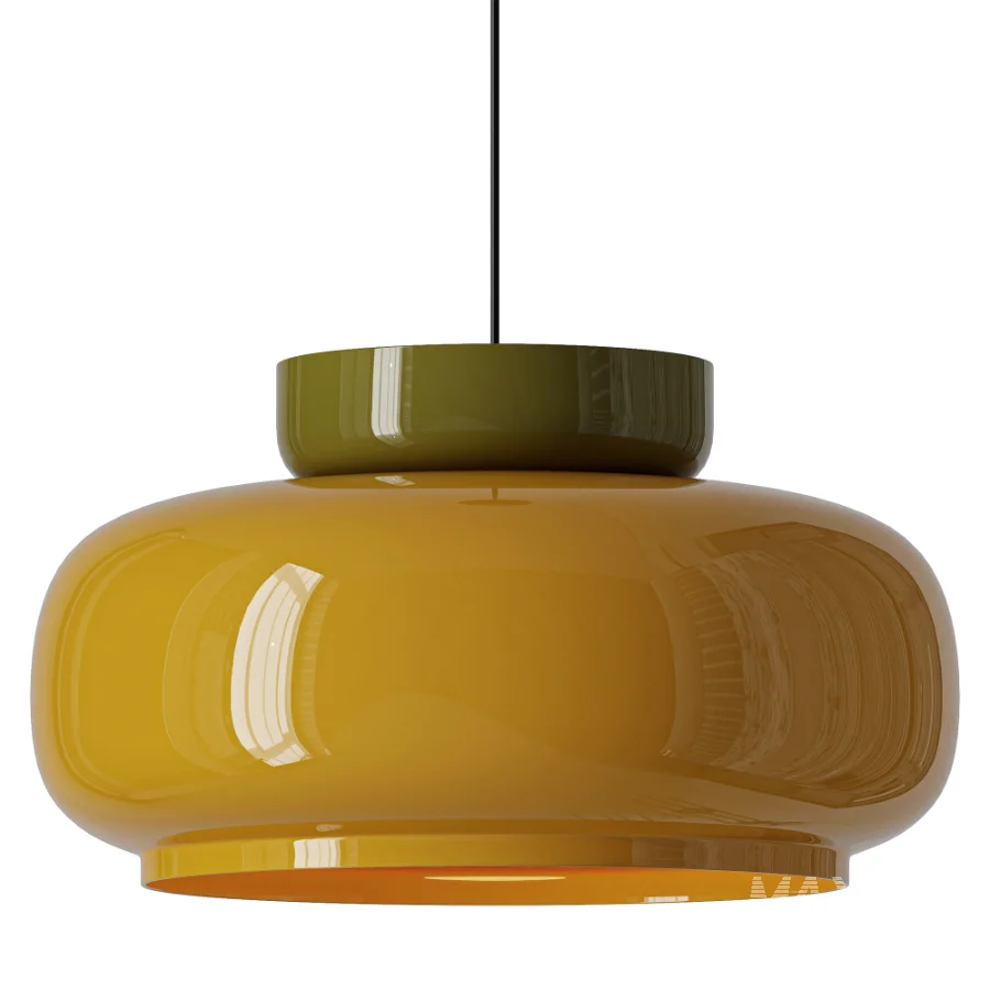 Jenkins Contemporary Disc Glass Pendant Light - Image 2