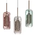 Chiswick Glass Shade Brass Fitting Pendant Light - Thumbnail 4