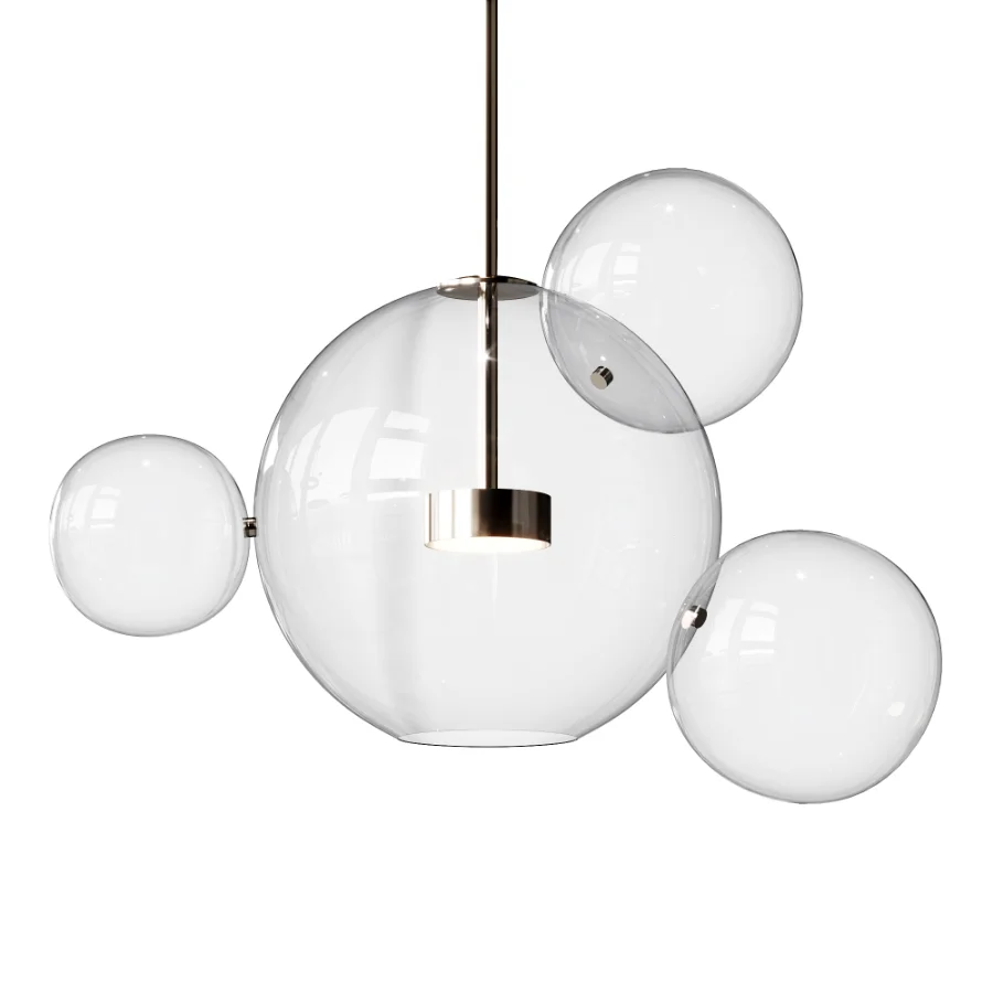 Clear Glass Ball Futuristic Chandeliers - Image 2