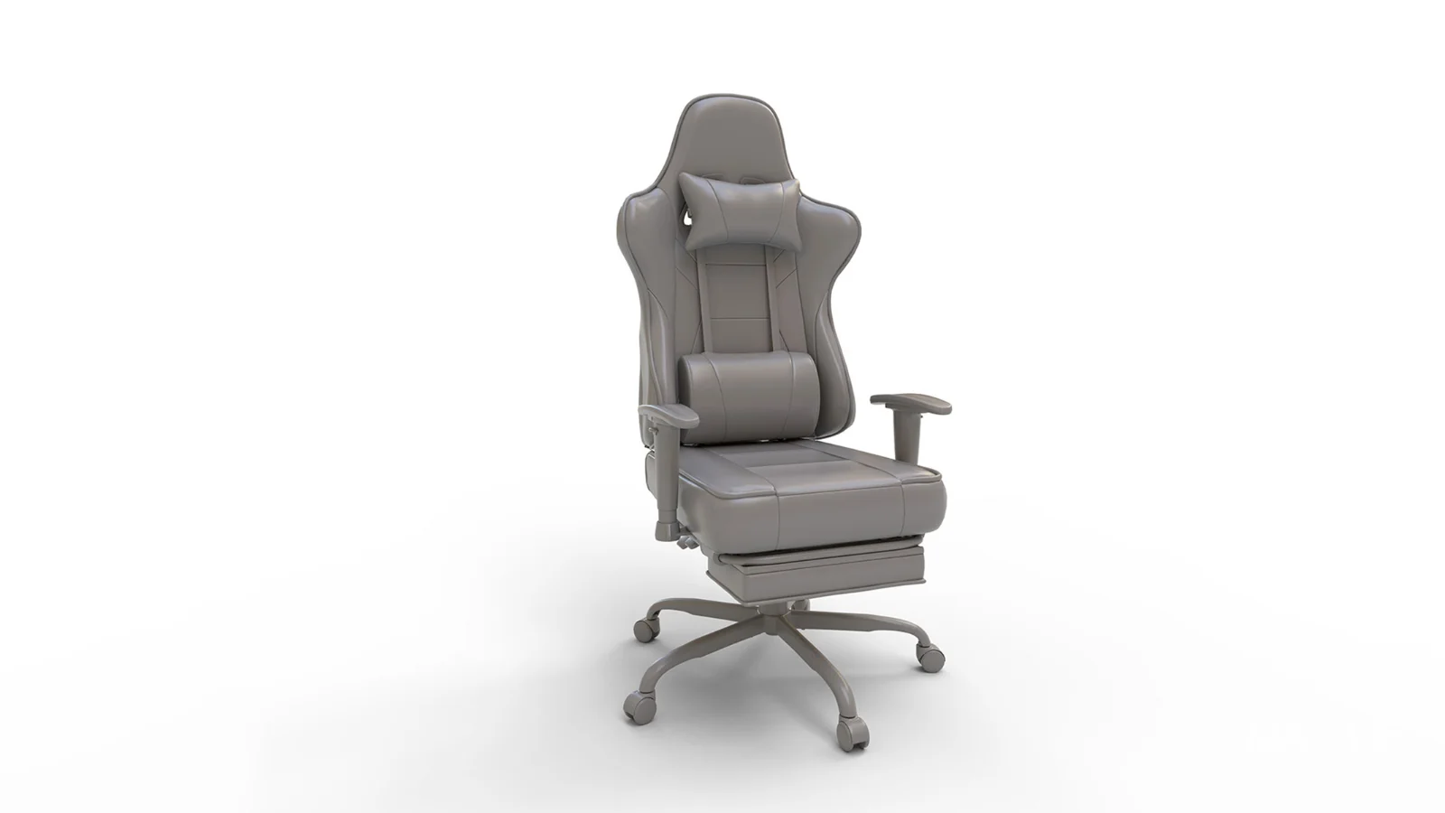 Gaming Chair with Massager Lumbar Support - Image 1