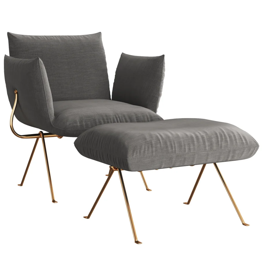 Magis_Officina_Armchair_and_Ottoman - Image 3