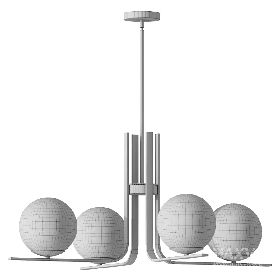 Kazu 5 Light Dimmable Globe Chandelier - Image 3