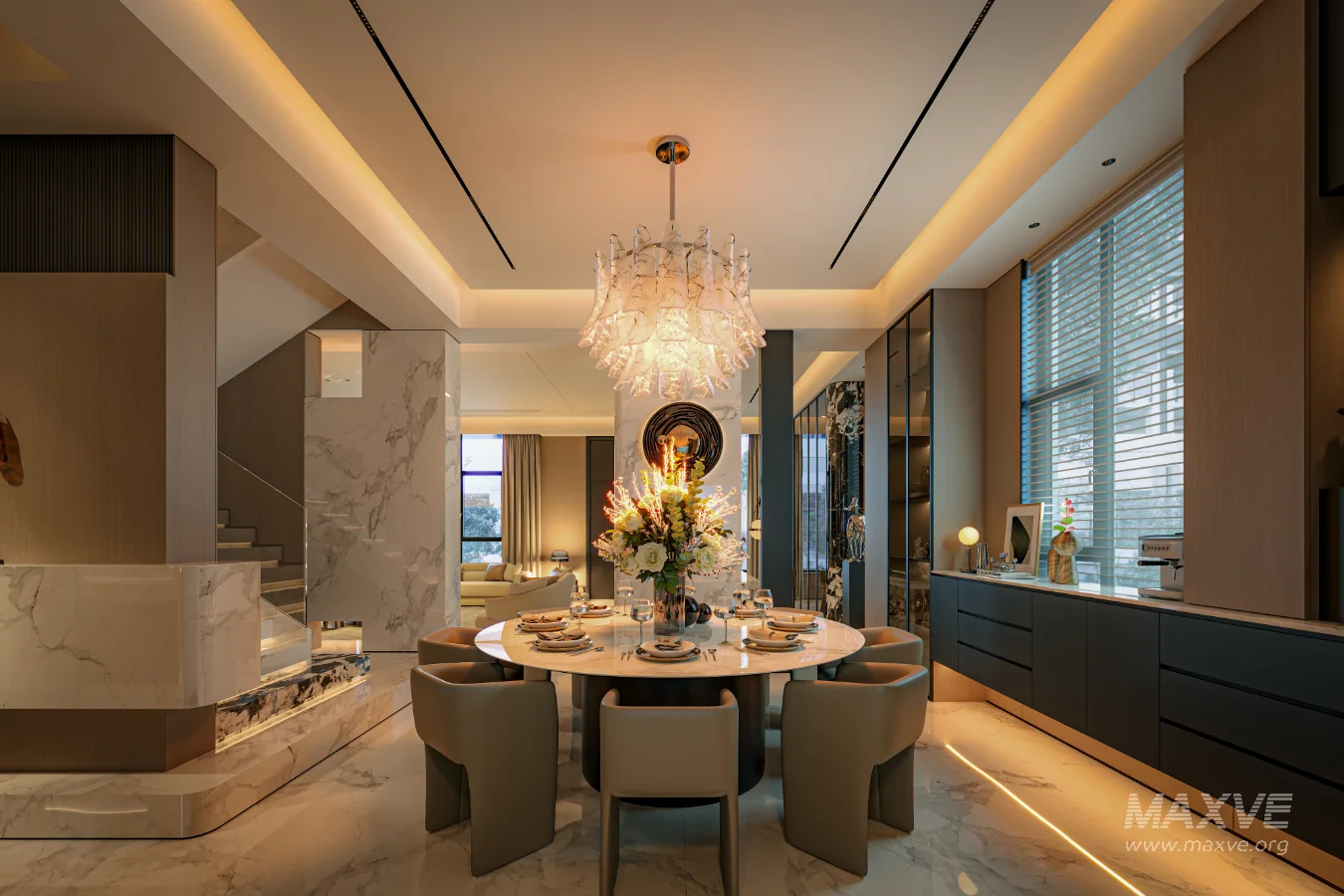 Modern living room dining room - Image 6