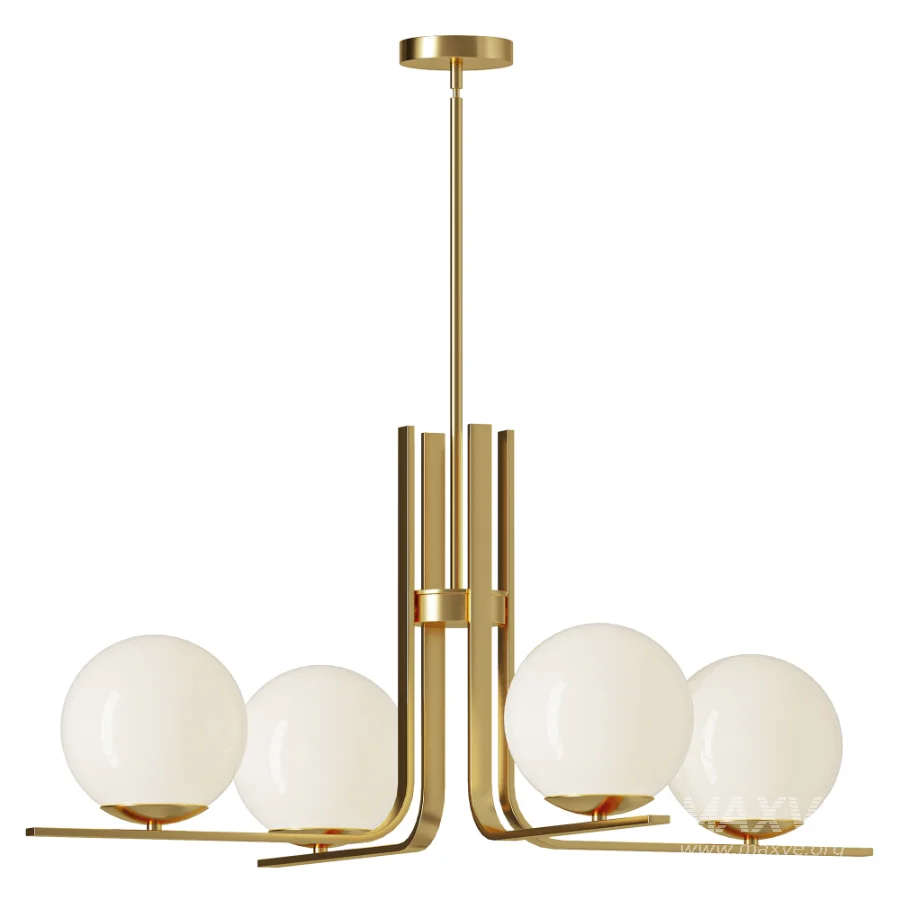 Kazu 5 Light Dimmable Globe Chandelier - Image 1