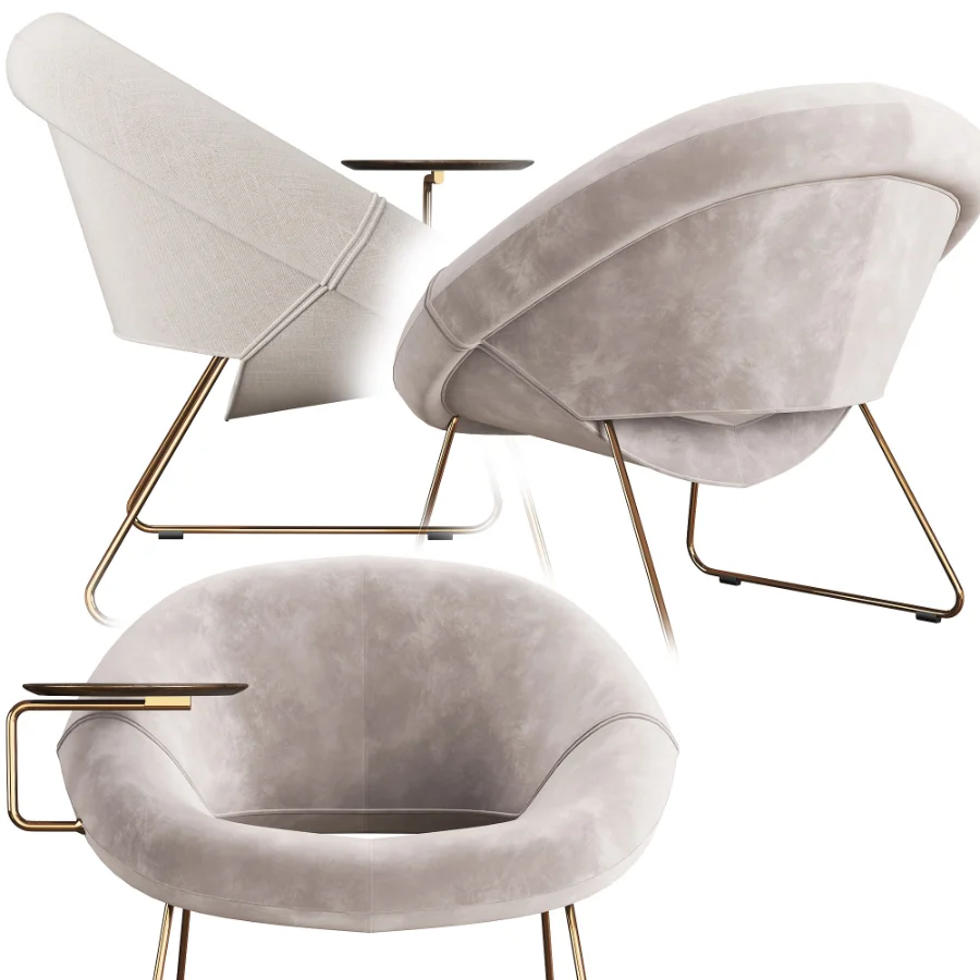 LXR18_Armchair_with_writing_tablet - Image 2