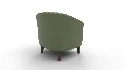 Leather Barrel Accent Chair - Thumbnail 5
