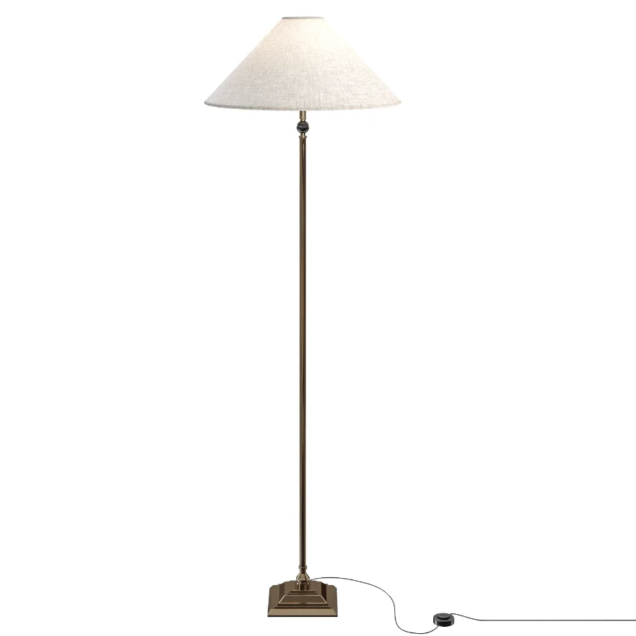 Francesca Matt Black Floor Lamp - Image 3