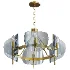 Modern Wagon Wheel 6-Light Chandelier - Thumbnail 3