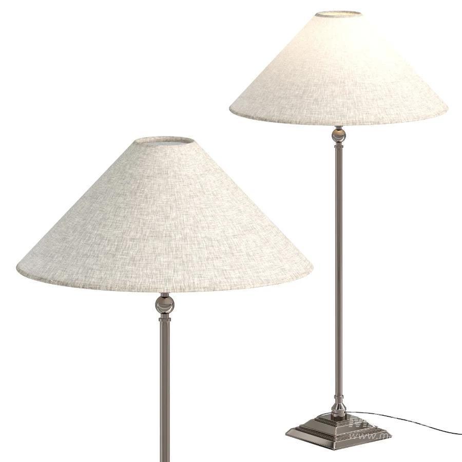 Francesca Matt Black Table Lamp with Linen Shade - Image 4