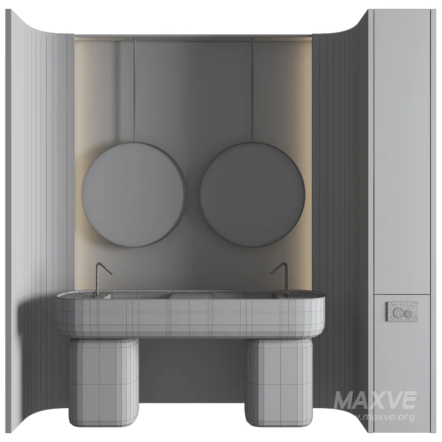 Bathroom Furniture Set 07 - Image 3