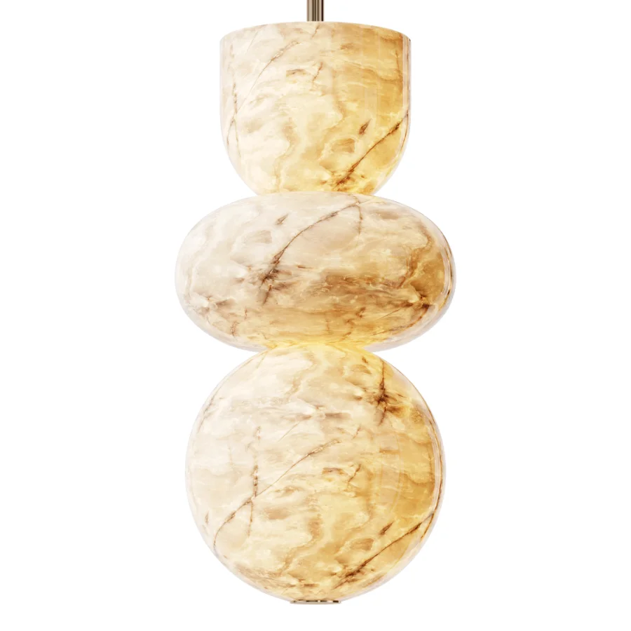 Alabaster Totem Chandelier - Image 2