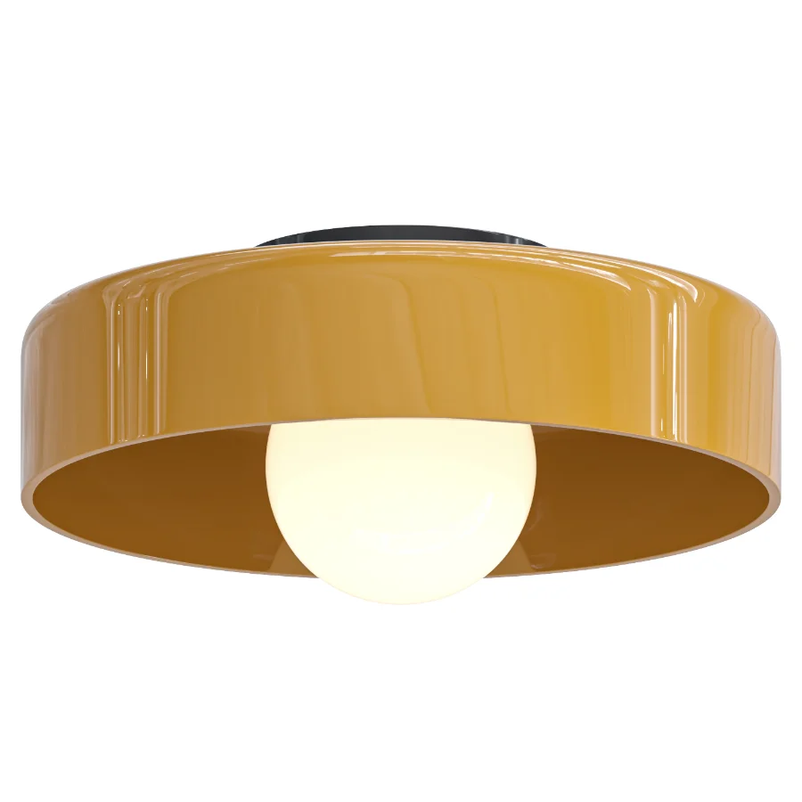 Morandi Glass Disc Orb Ceiling Lamp - Image 1