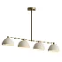 Handmade brass chandelier linear lamp brass dining room - Thumbnail 1