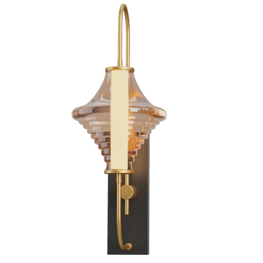 LED Glass Lampshade Wall Sconce Light - Image 3