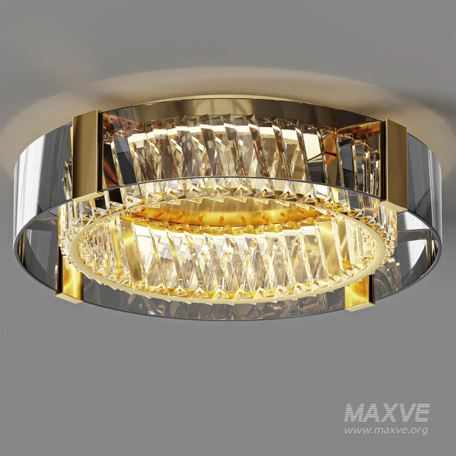 Mayfield Modern Dome Crystal Ceiling Light - Image 1