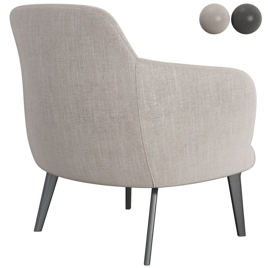Sum_Armchair_Black_Main_Line_Flax - Image 3
