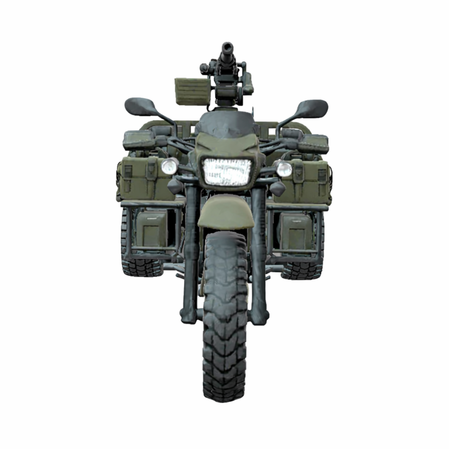 Military Tactical Trike Bike 3D Model - Image 3