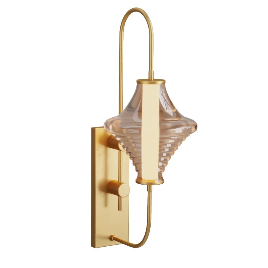 LED Glass Lampshade Wall Sconce Light - Image 4