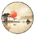 Japanese temple at sunrise - Thumbnail 2