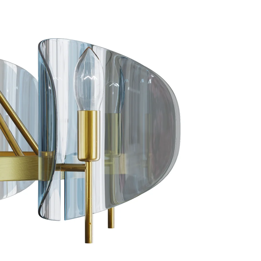 Modern Wagon Wheel 6-Light Chandelier - Image 8