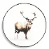 Wall Painting Deer in white winter - Thumbnail 1