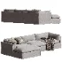 Reggio Slipcover Chaise Sectional - Thumbnail 1