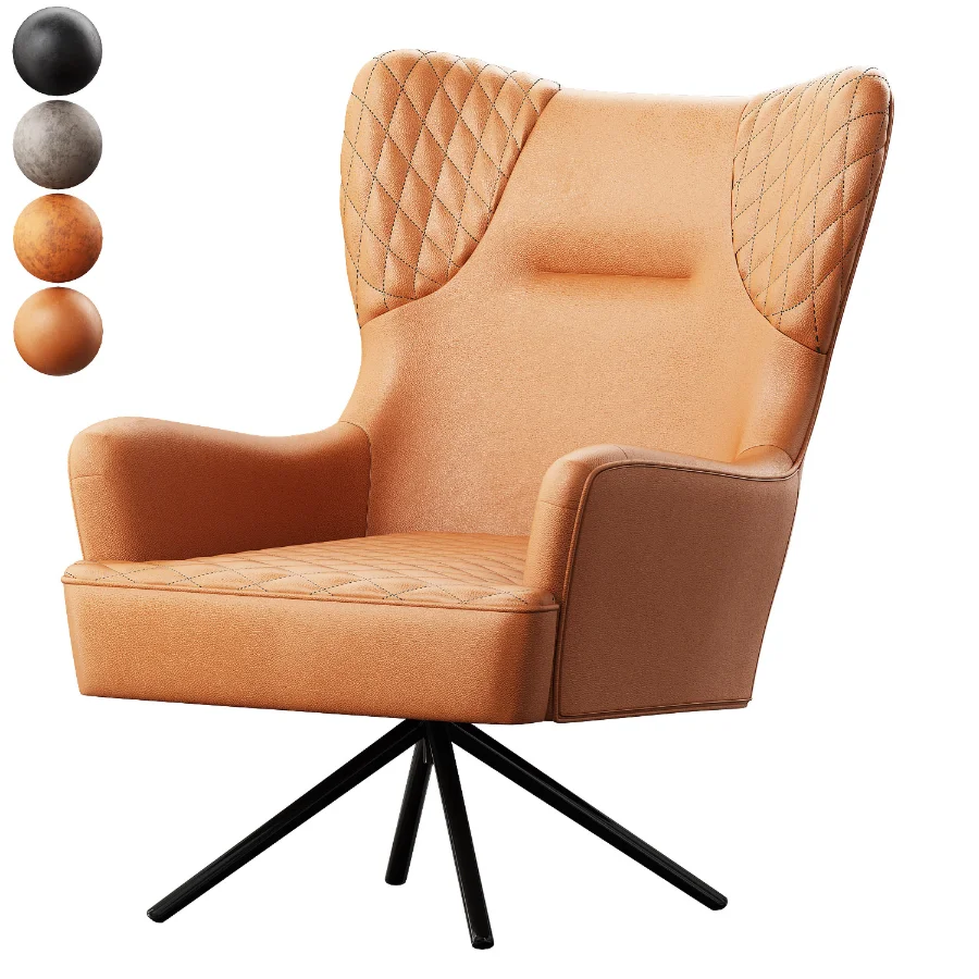 BARNABY ARMCHAIR MOLESKIN MUSSEL - Image 1