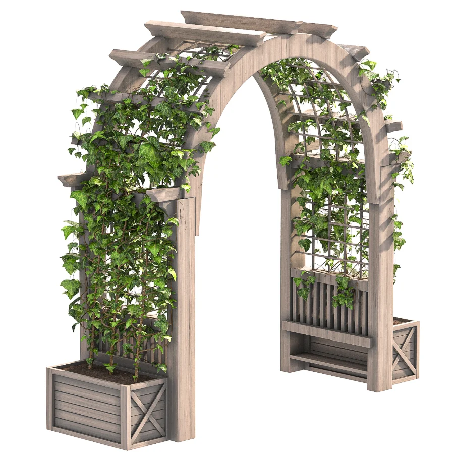 Wooden Garden Arbor 05 - Image 5