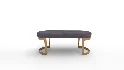 Meridian Furniture Lemar Velvet Bench - Thumbnail 1