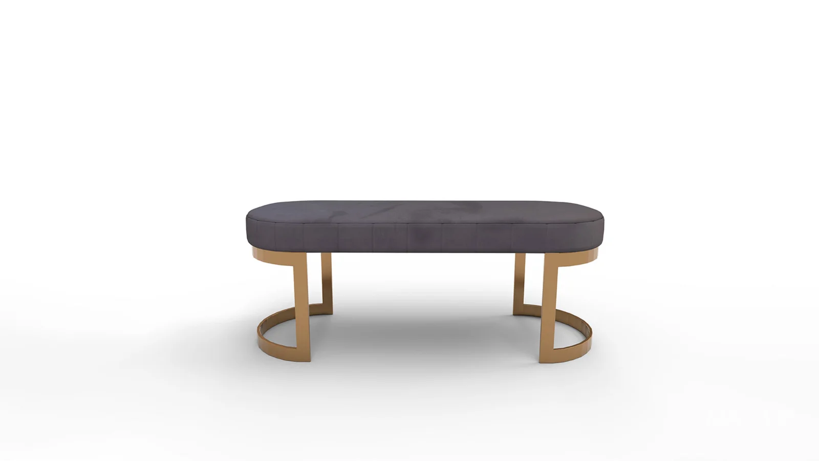 Meridian Furniture Lemar Velvet Bench - Image 1