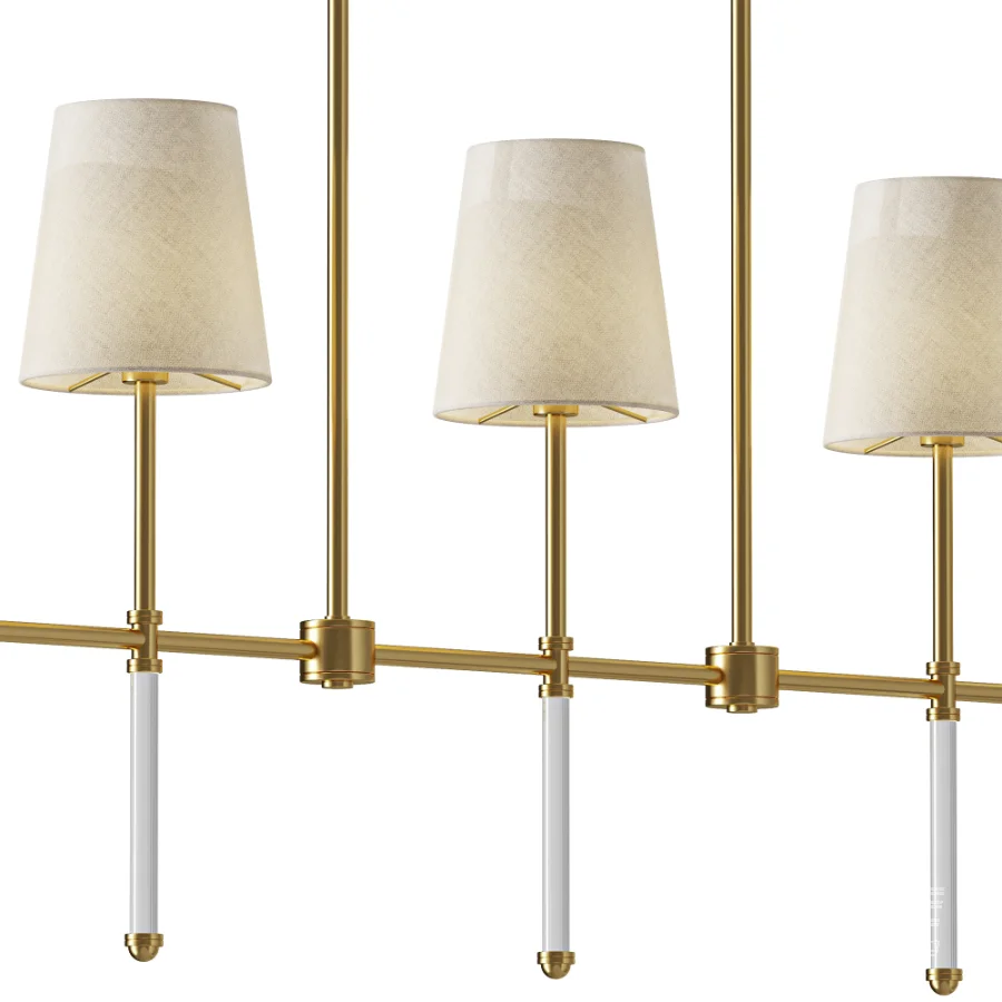DEMIAN LONG slatted chandelier - Image 3