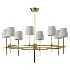 Sinue Brass and Gold Round Chandelier - Thumbnail 2
