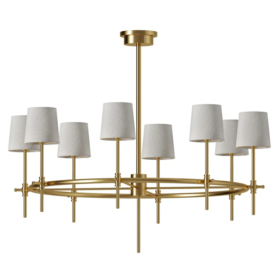 Sinue Brass and Gold Round Chandelier - Image 2