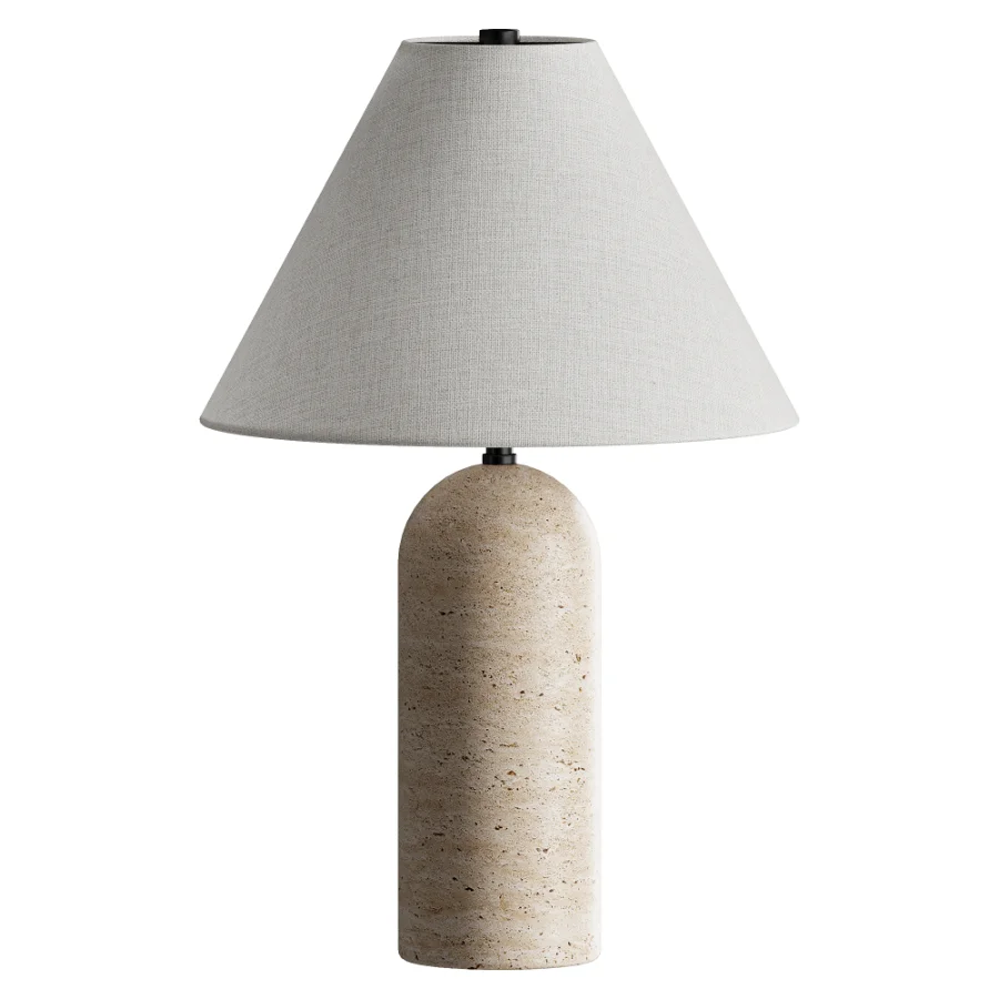 Astere Travertine Table Lamp - Image 2