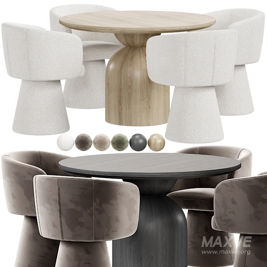 Tori Chair Round Dining Table - Image 4