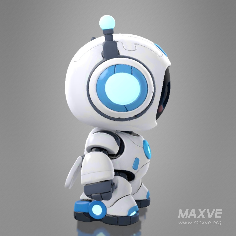 Cute Futuristic Robot Character - Image 5