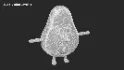 Avocado Cartoon 3D Character - Thumbnail 8