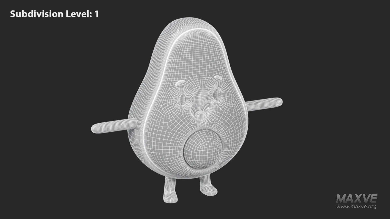 Avocado Cartoon 3D Character - Image 8