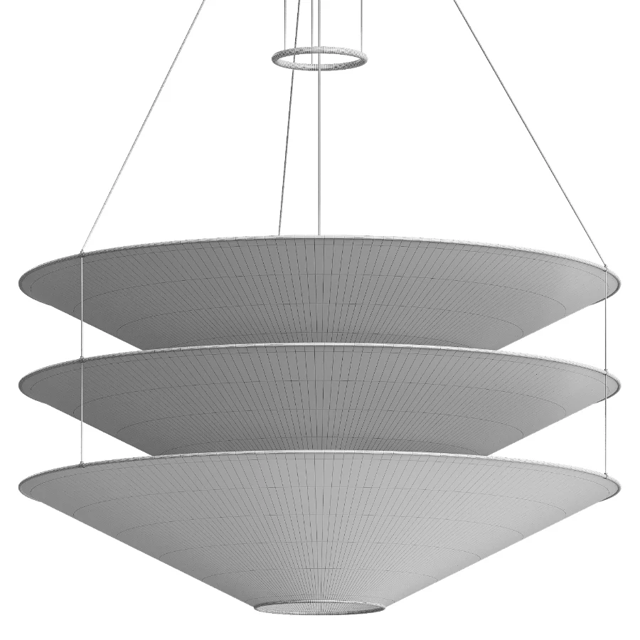 Floatation Japanese Suspension Lamp by Ingo Maurer - Image 4