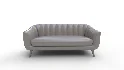Steffan Wide Velvet Flared Arm Sofa - Thumbnail 1