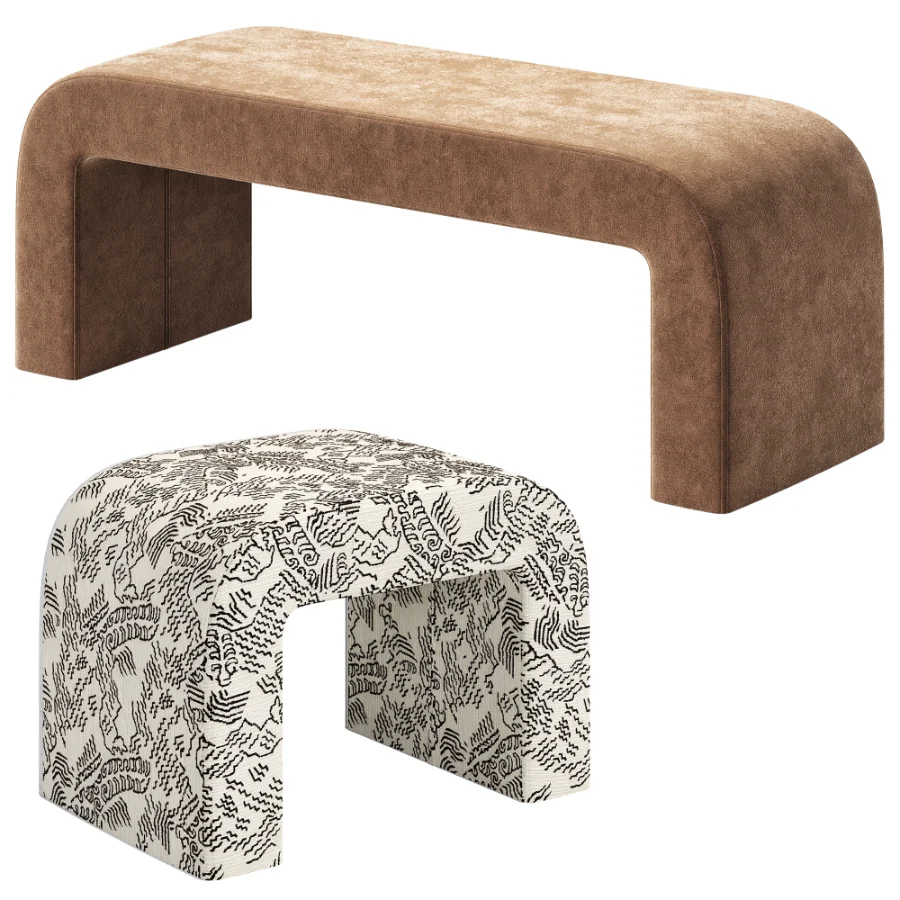 Rint Banquette Pouf By Divan - Image 1