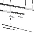 Tie Stix Metal Center Feed Suspension Light - Thumbnail 1