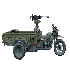 Military Tactical Trike Bike 3D Model - Thumbnail 4